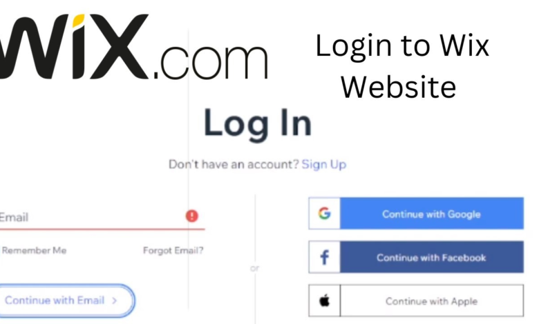 wix login