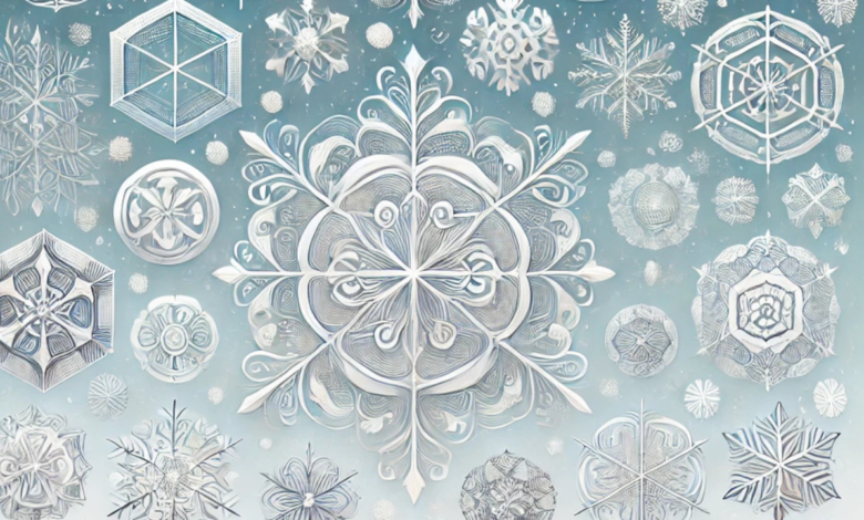 snowflake drawing